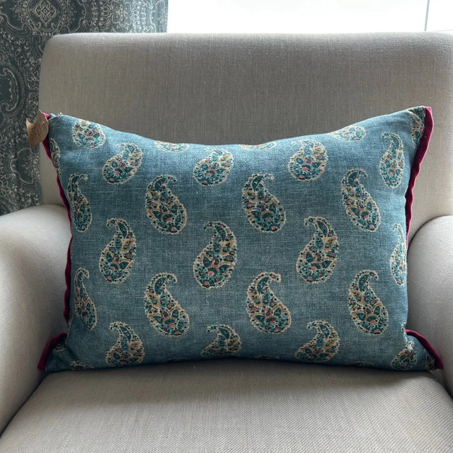 G P & J Baker Patola Paisley Cushion FABRIC HOUSE