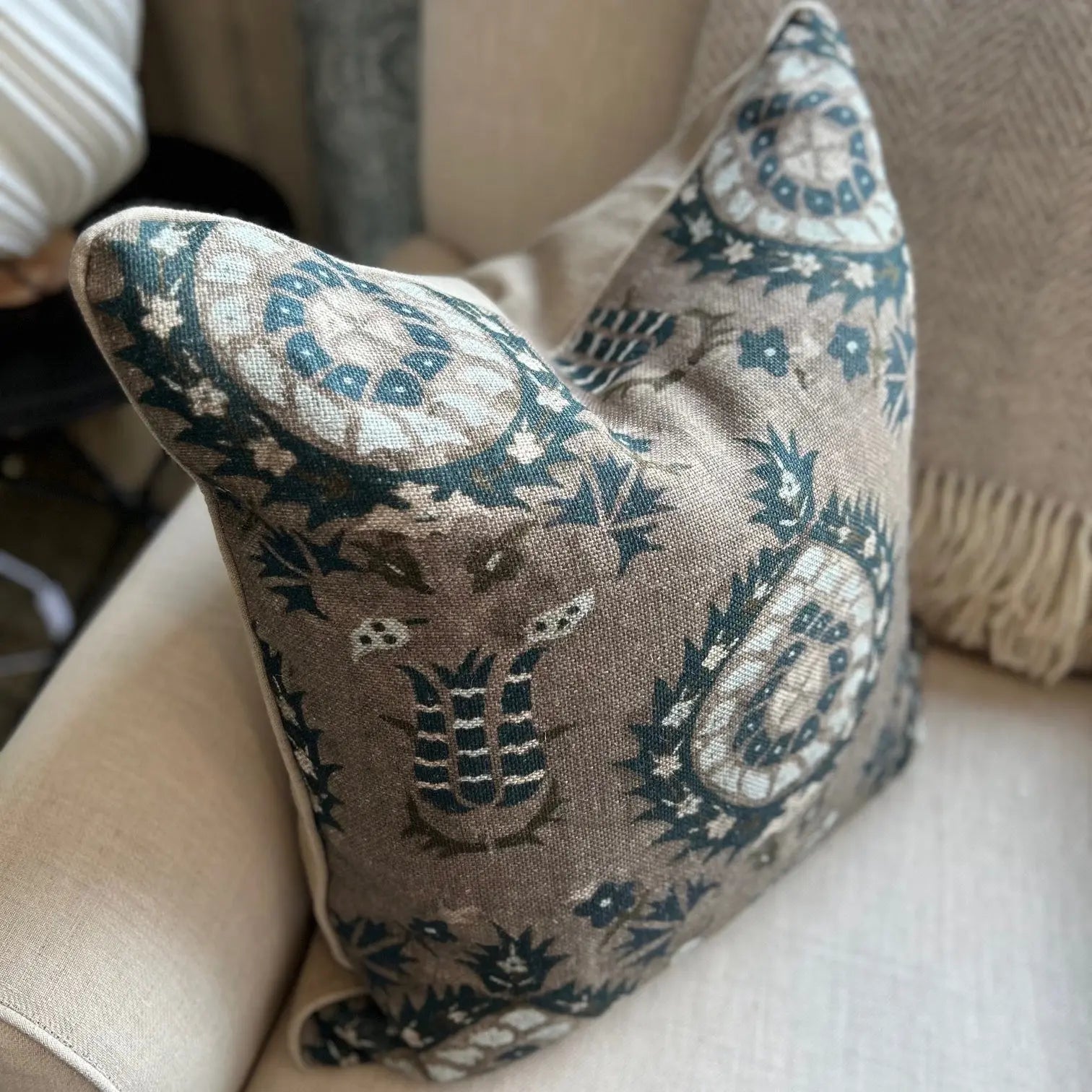 Mind the Gap 'Flourish' Cushion FABRIC HOUSE