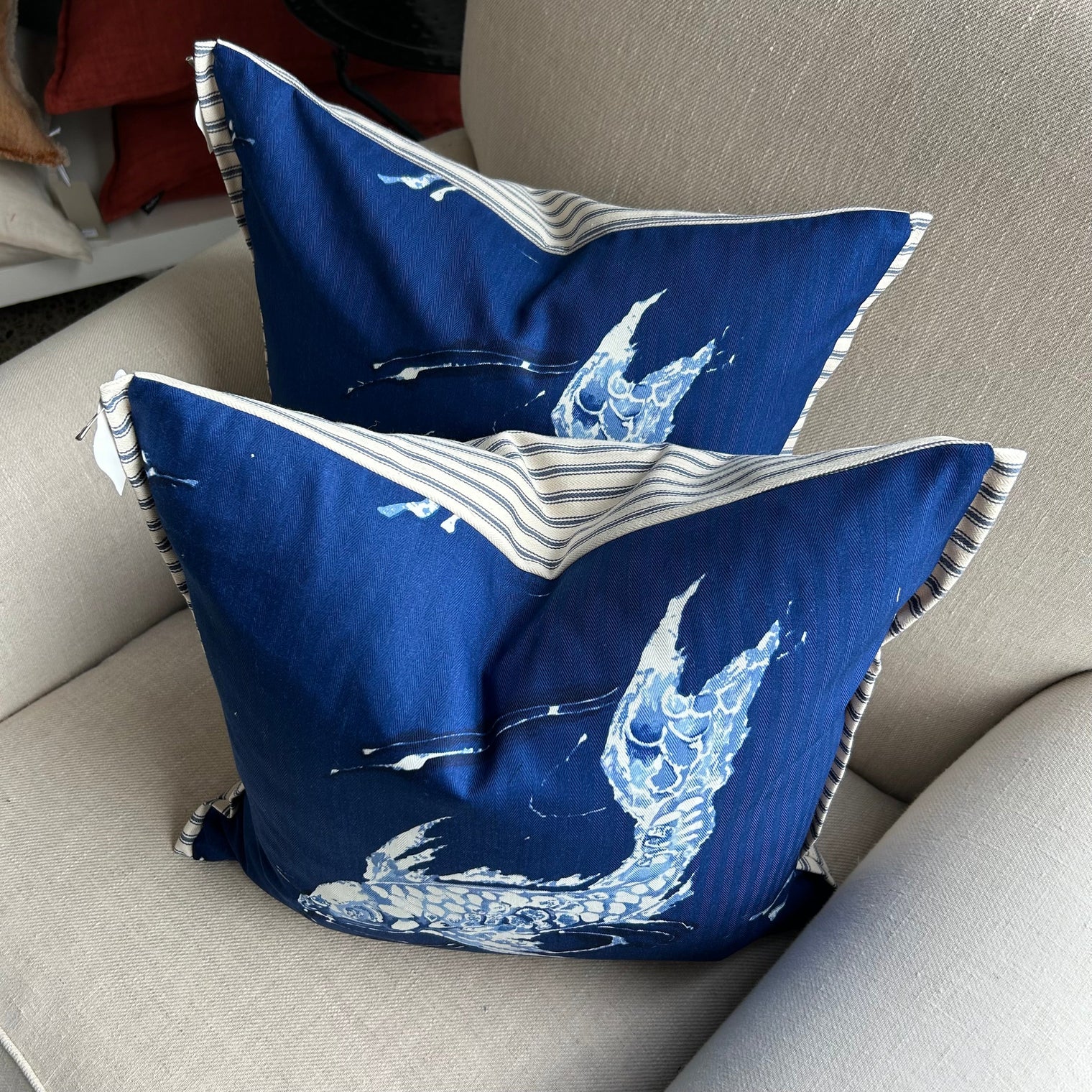 Ralph Lauren Koi Cushion FABRIC HOUSE