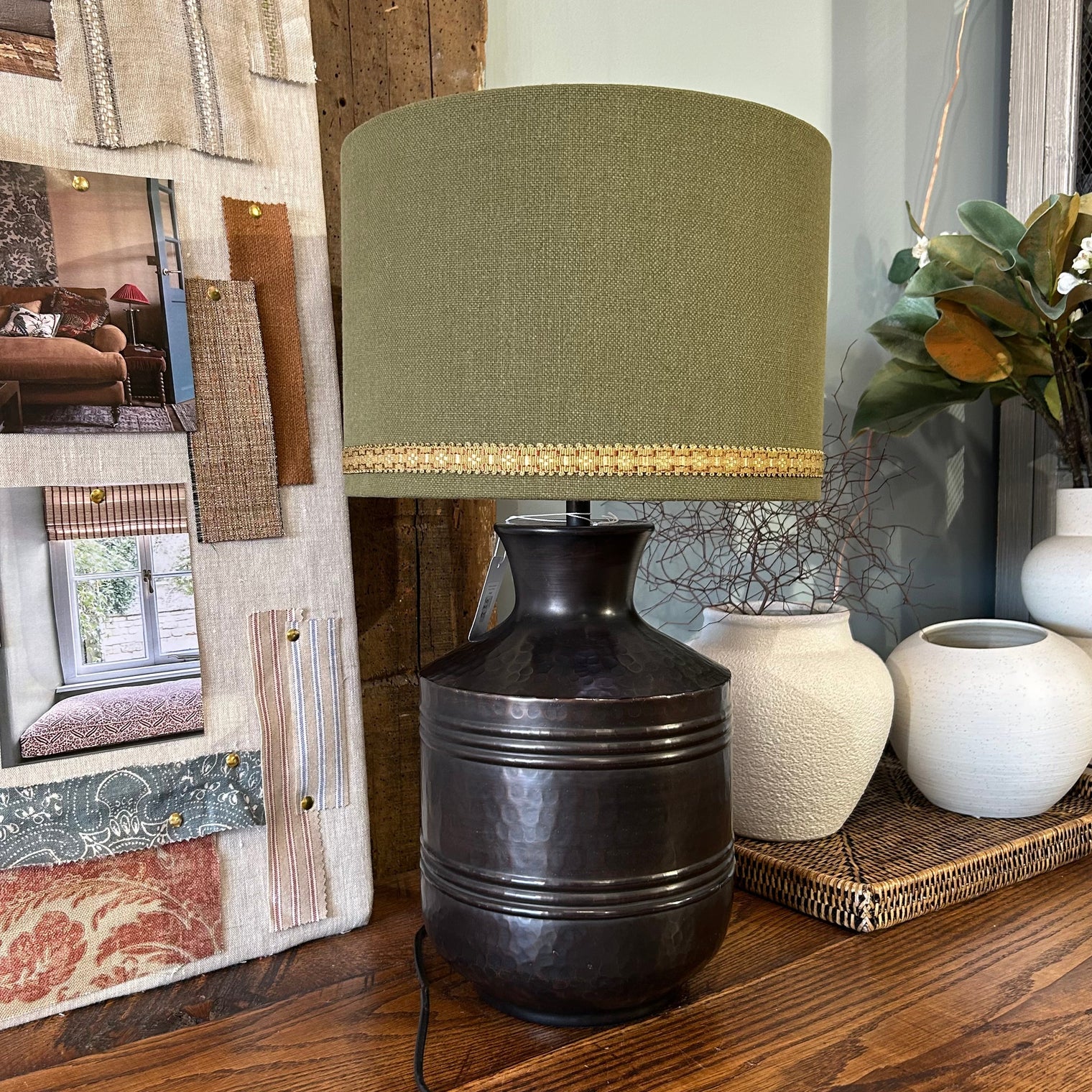 Mariola Verde Lampshade FABRIC HOUSE