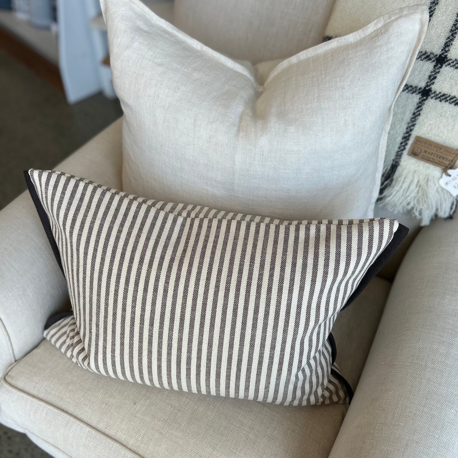 Mariola Stripe Cushion FABRIC HOUSE