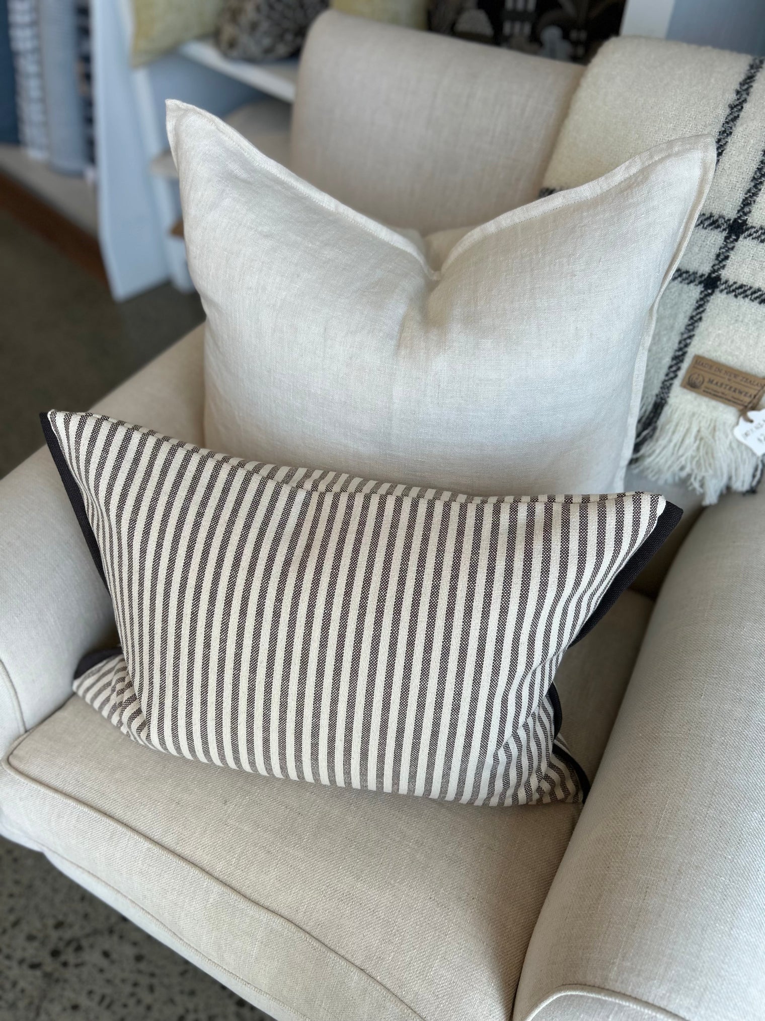 Mariola Stripe Cushion FABRIC HOUSE