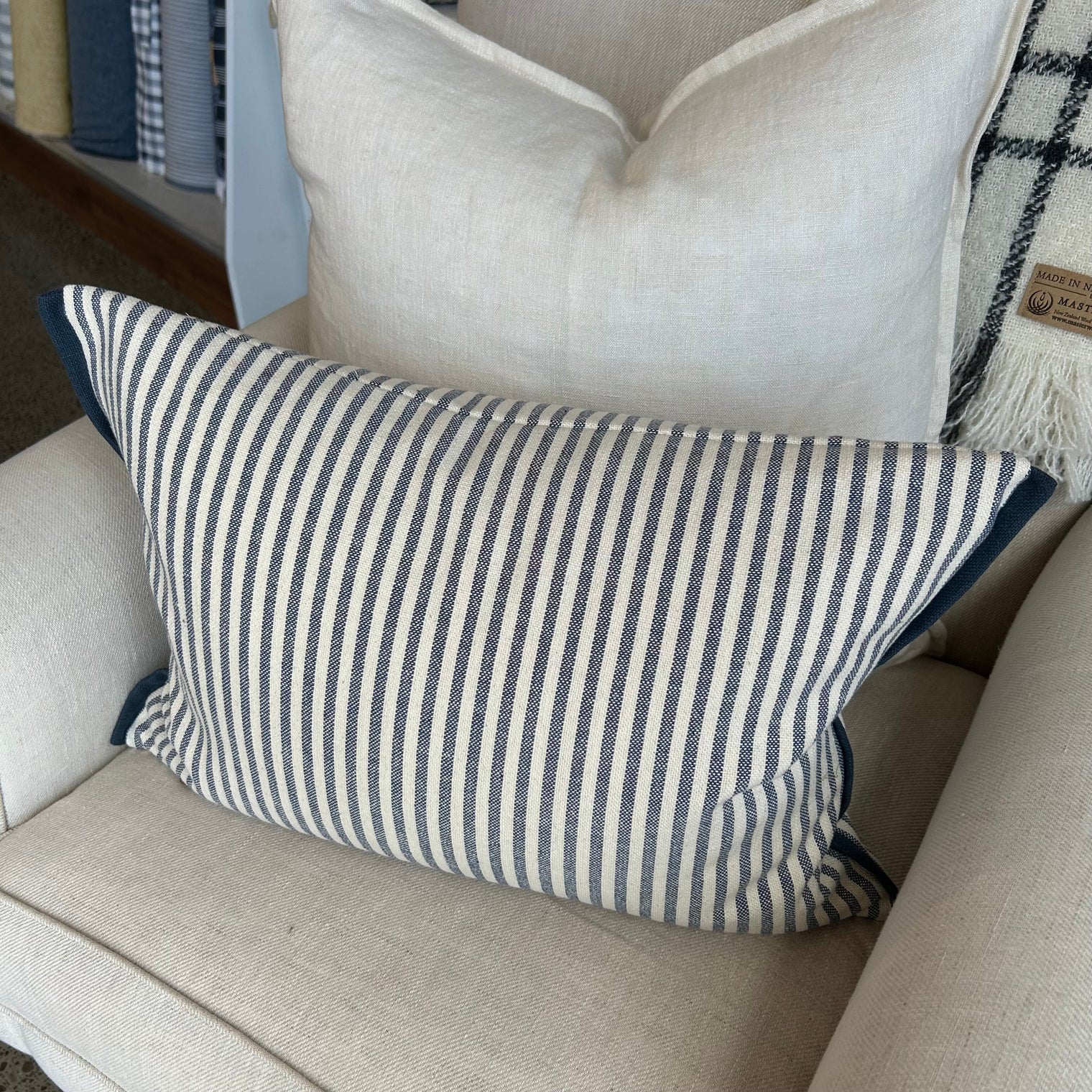 Mariola Stripe Cushion FABRIC HOUSE