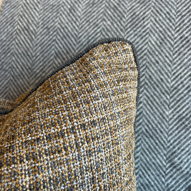 Mustard Weave Cushion FABRIC HOUSE