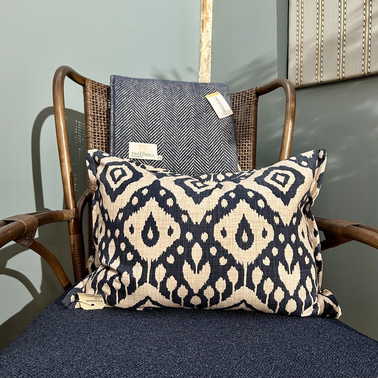 Marrakech Ink Cushion FABRIC HOUSE