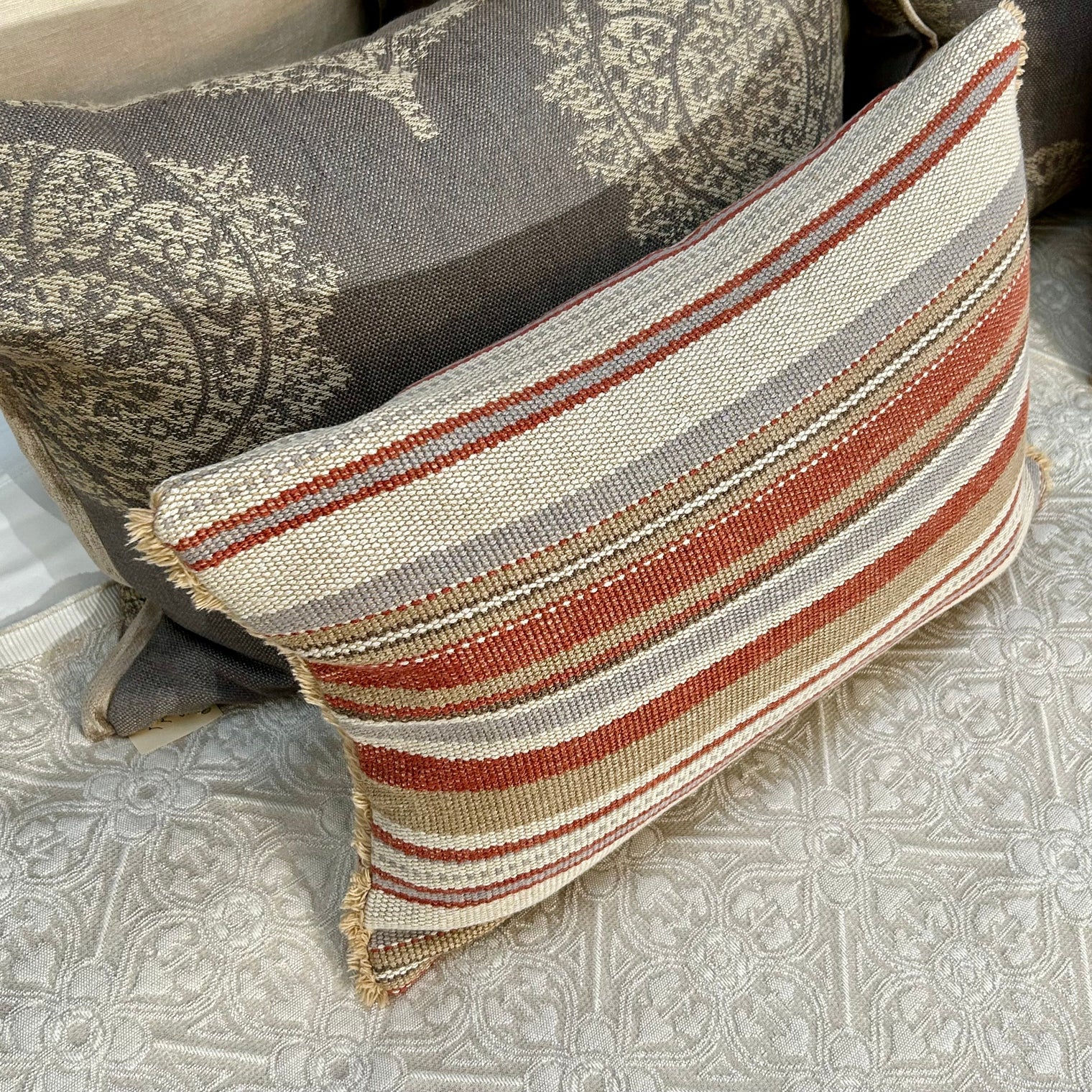 Linwood Stripe Cushion FABRIC HOUSE