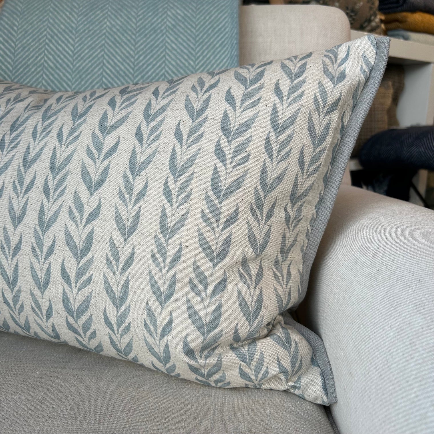 'Anohki' Azure Cushion Not specified