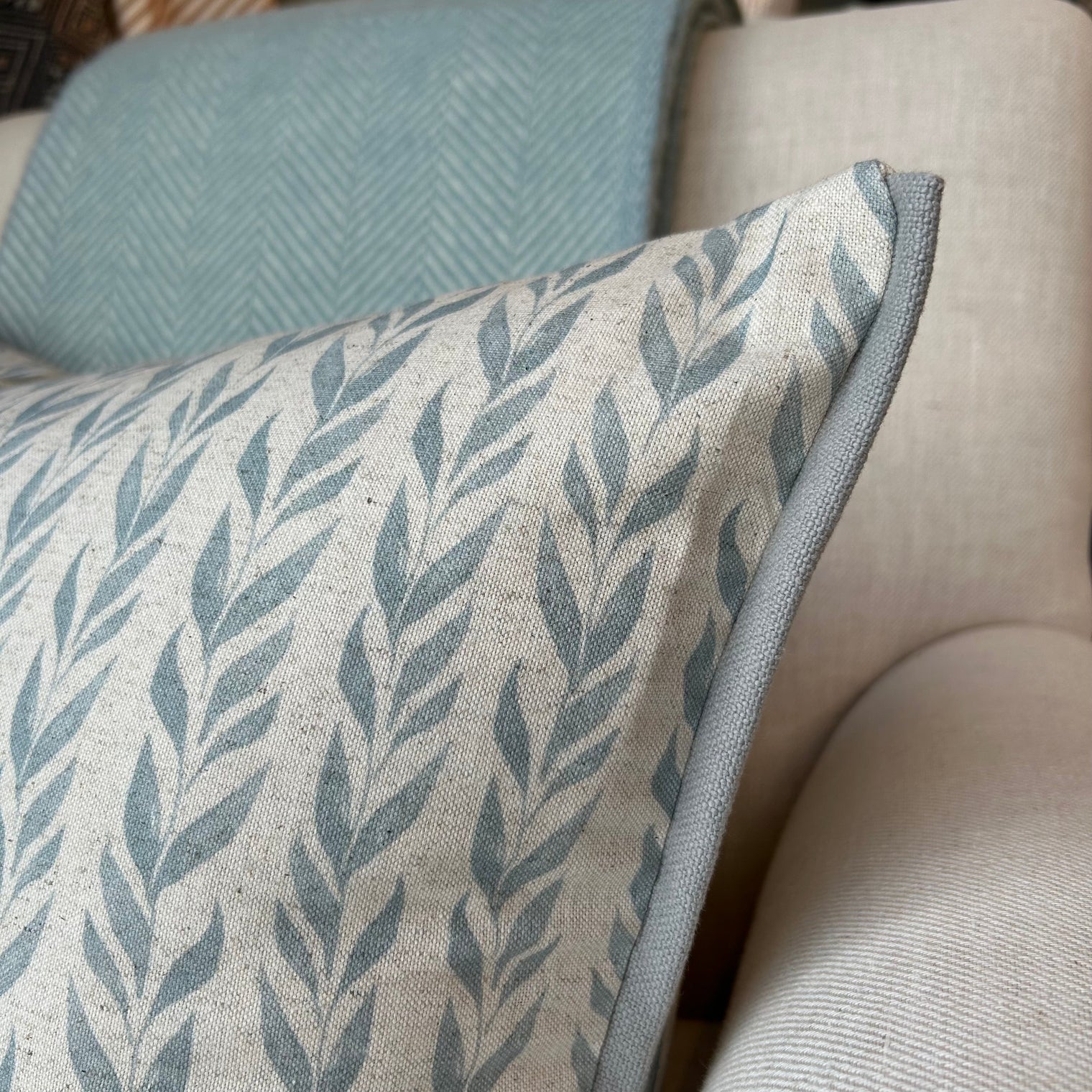 'Anohki' Azure Cushion Not specified