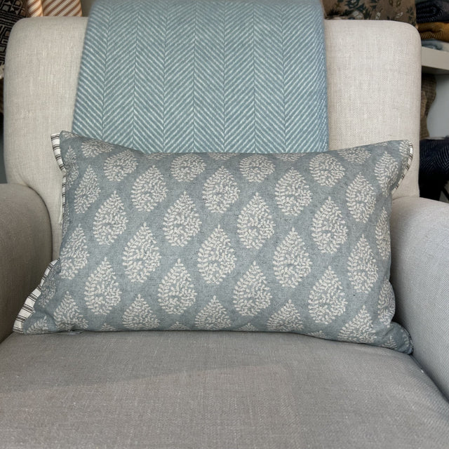 'Bagru' Azure Cushion Not specified
