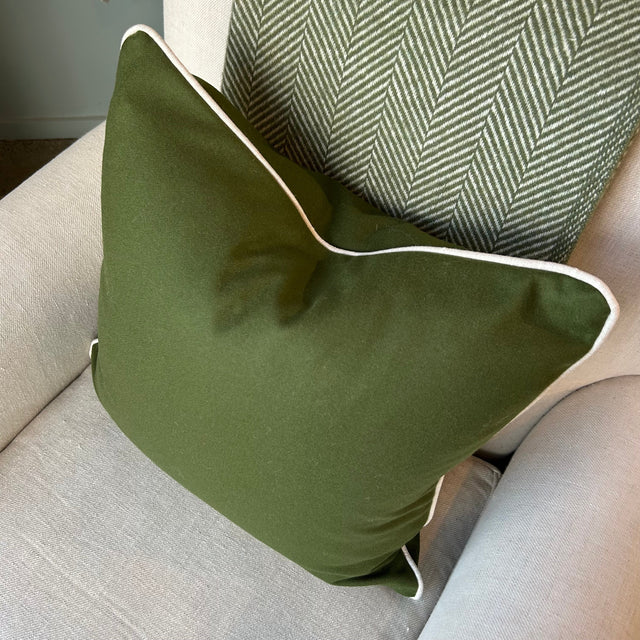 Green Wool Felt Cushion Not specified