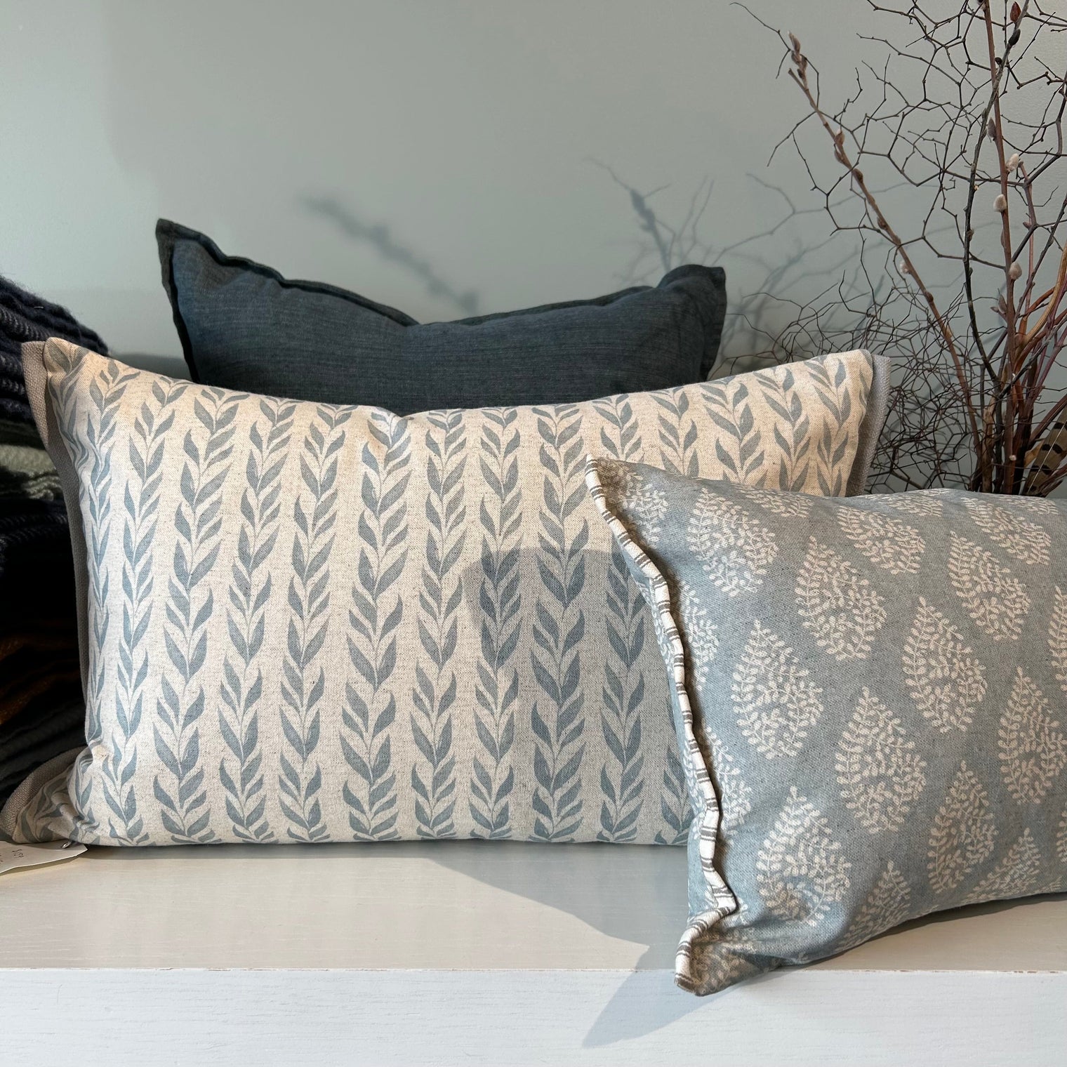 'Anohki' Azure Cushion Not specified