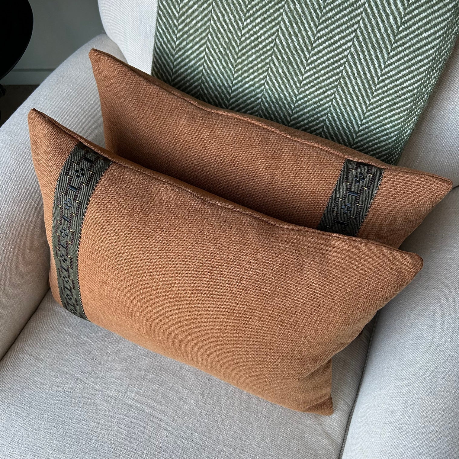 Lintosca Linen with Trim Cushion Not specified