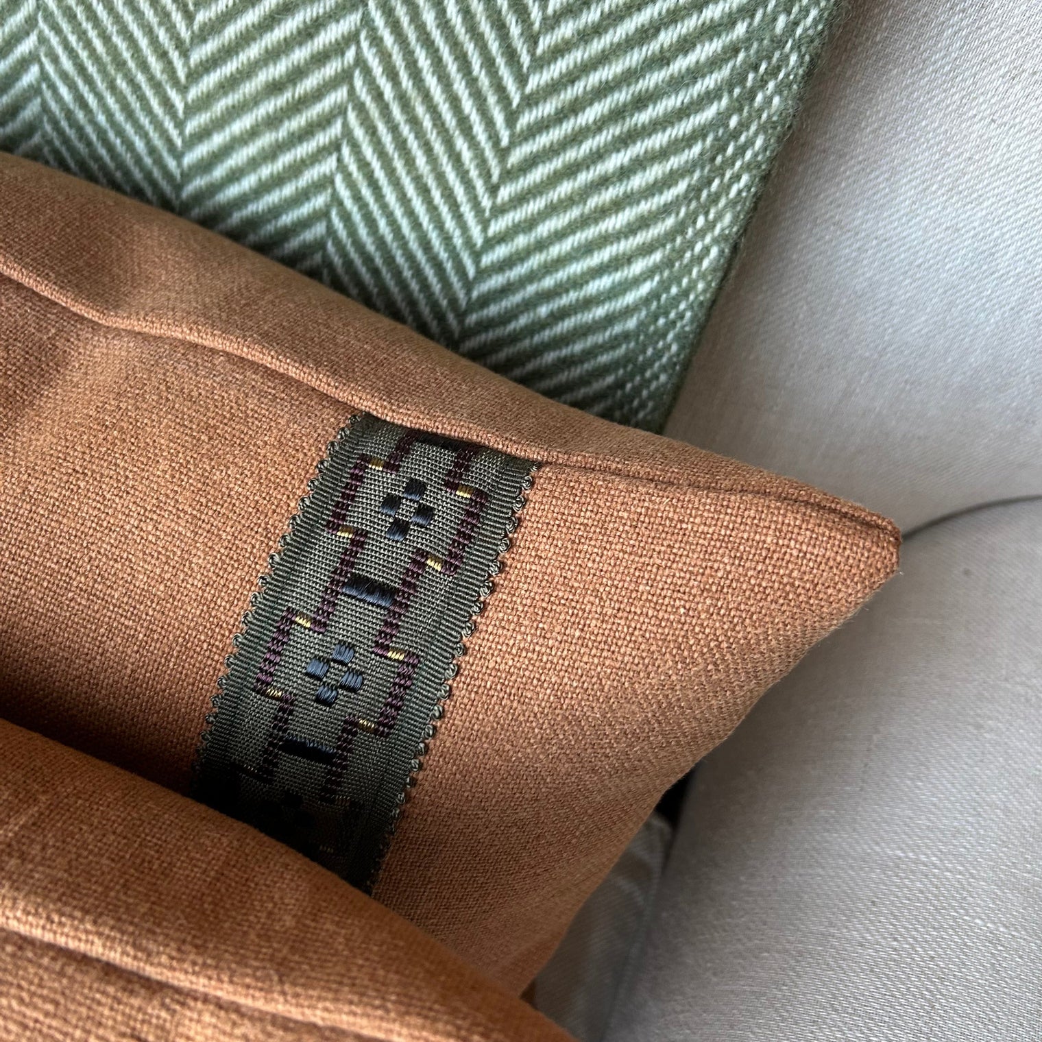 Lintosca Linen with Trim Cushion Not specified