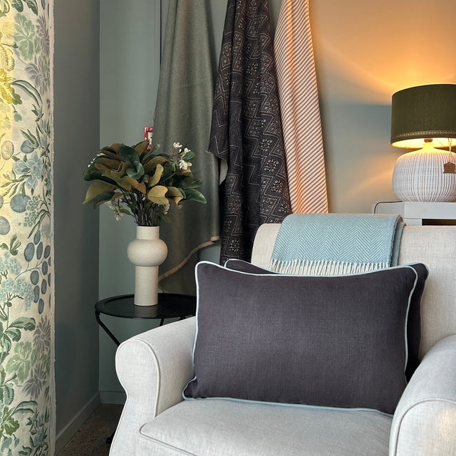 Tela Linen Piped Cushion Not specified