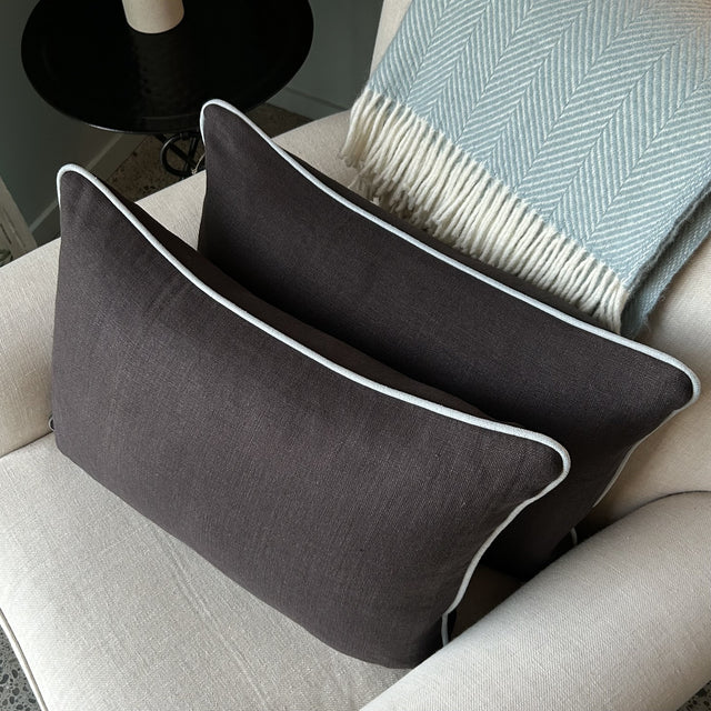 Tela Linen Piped Cushion Not specified