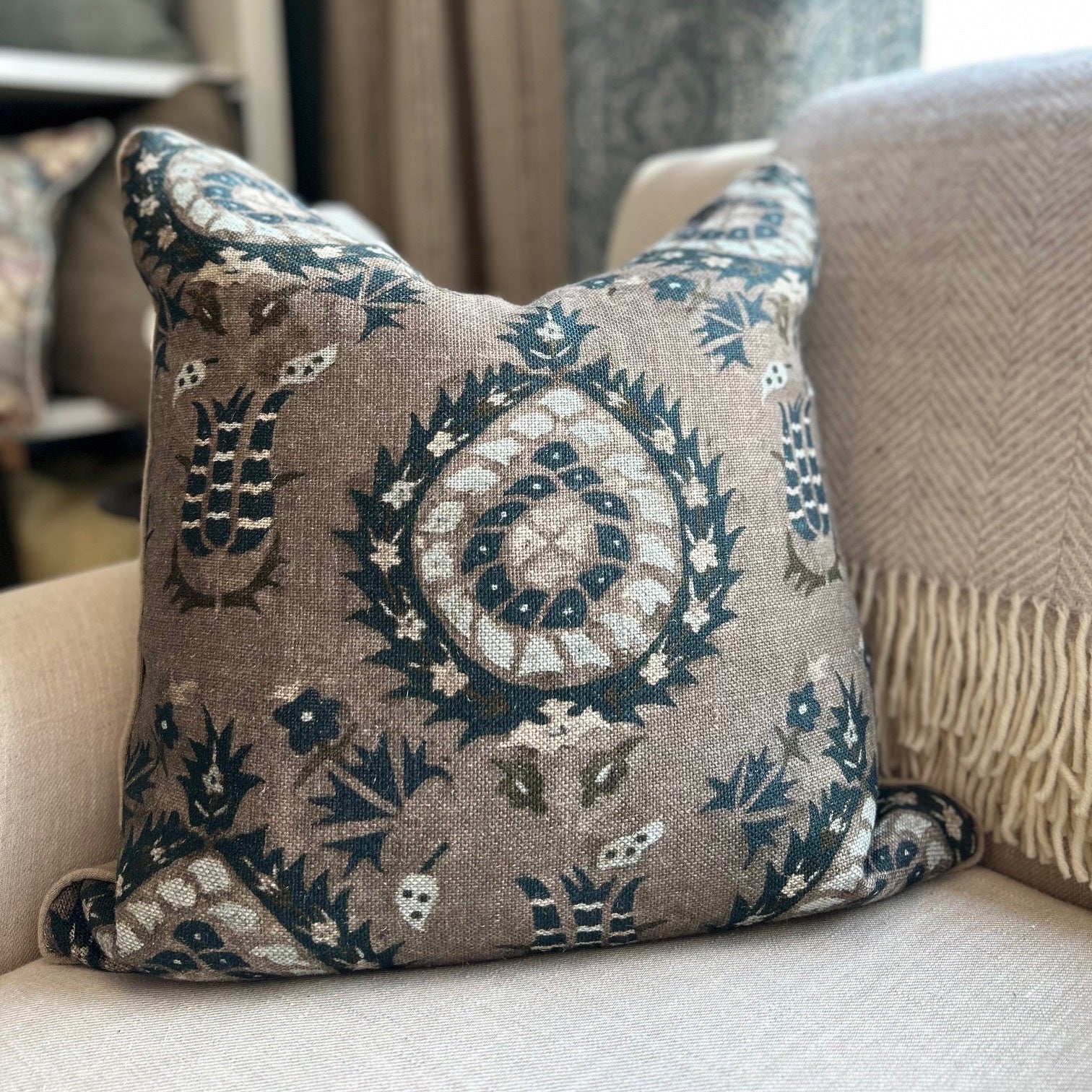Mind the Gap 'Flourish' Cushion