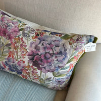 Voyage Hydrangea Cushion 45x66cm FABRIC HOUSE