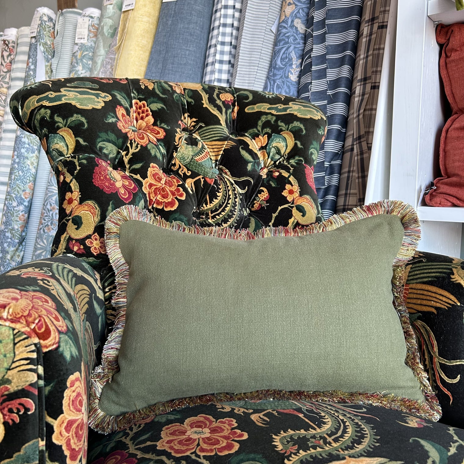 Mariola Verde Cushion FABRIC HOUSE