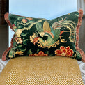 Chifu Velvet Cushion w Ruche FABRIC HOUSE