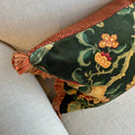 Chifu Velvet Cushion w Ruche FABRIC HOUSE