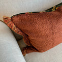 Chifu Velvet Cushion w Ruche FABRIC HOUSE