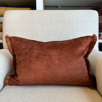 Chifu Velvet Cushion w Ruche FABRIC HOUSE