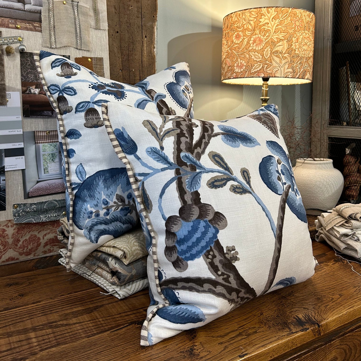 Marlena w Stripe Flange Cushion FABRIC HOUSE