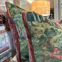 GP& J Baker Ruskin Velvet Cushion FABRIC HOUSE