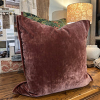 GP& J Baker Ruskin Velvet Cushion FABRIC HOUSE