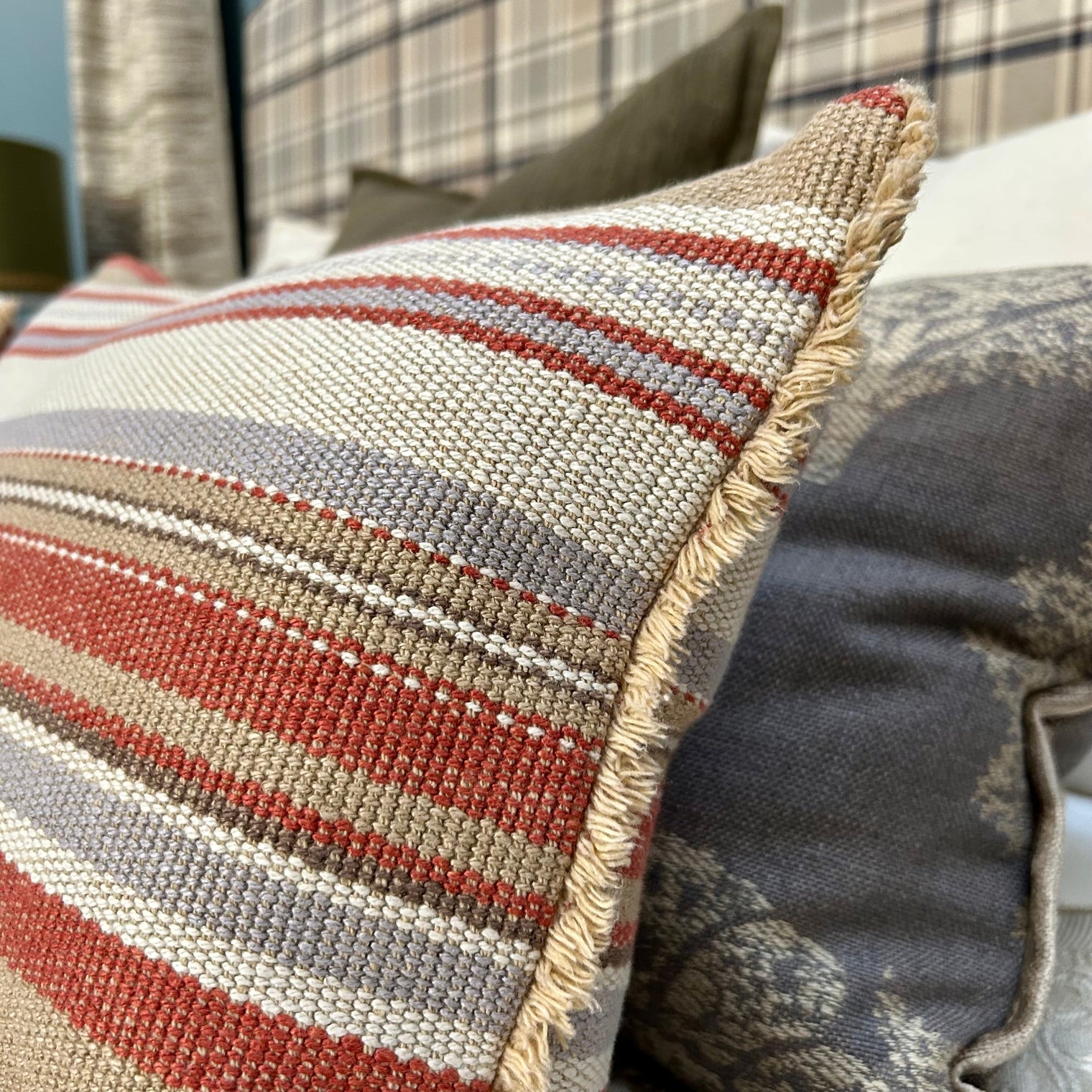 Linwood Stripe Cushion FABRIC HOUSE