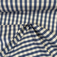 GINGHAM HERRINGBONE BLUE