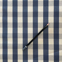 GINGHAM HERRINGBONE BLUE