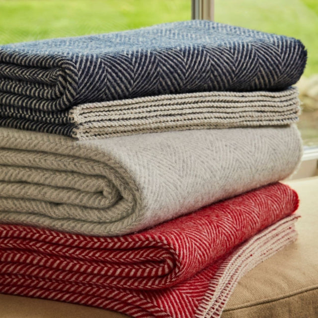 TWEEDMILL BLANKET STITCH THROW - Fabric House