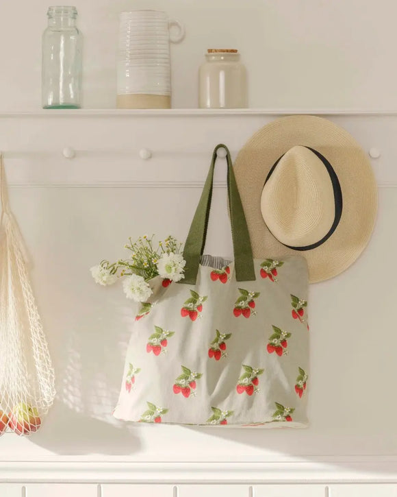 Sophie Allport Strawberries Everyday Tote Bag | Sophie Allport | Fabric House